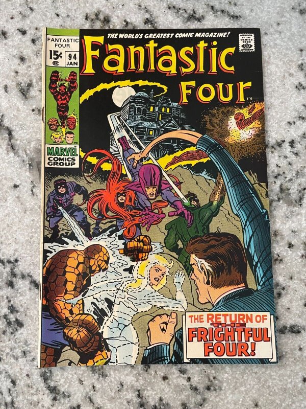 Fantastic Four #94 (Marvel Comics, 1970), raw comic book in VF/NM condition — front cover