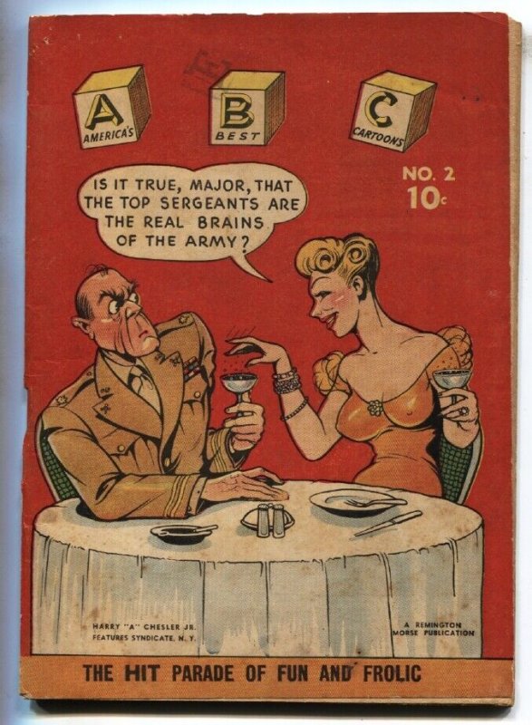 America's Best Cartoons #2-1941-Chessler-joke Book-Rare, raw, ungraded comic book — front cover