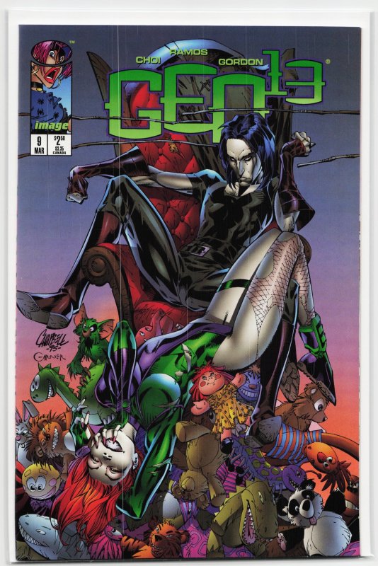 Gen 13 #9 (Image Comics, 1996), raw, ungraded comic book — front cover