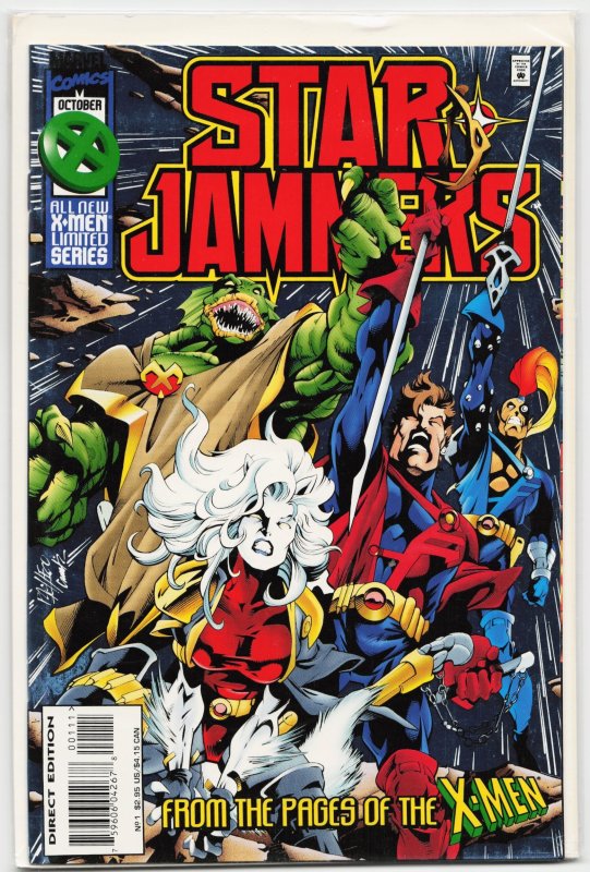 Starjammers #1 (Marvel Comics, 1995), raw, ungraded comic book — front cover