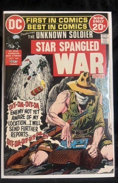 Star Spangled War Stories #164 (DC Comics, 1972), raw, ungraded comic book — front cover