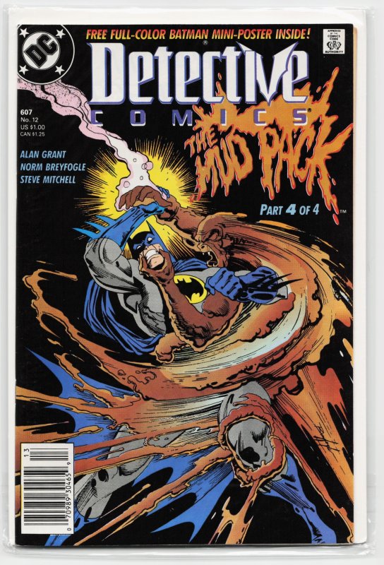 Detective Comics #607 (DC Comics, 1989), raw, ungraded comic book — front cover