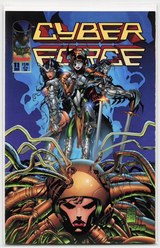 Cyberforce #11 (Image Comics, 1995), raw, ungraded comic book — front cover