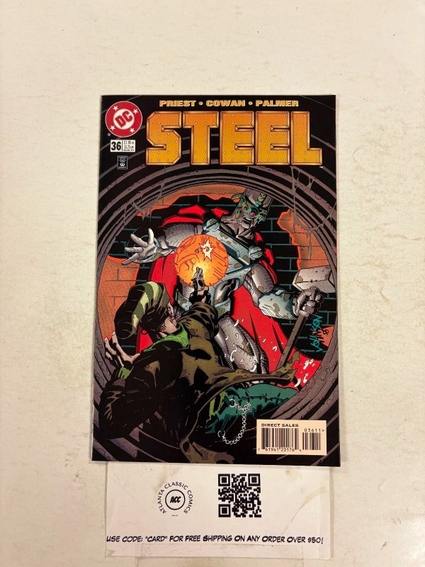 Steel #36 (DC Comics, 1997), raw comic book in NM condition — front cover