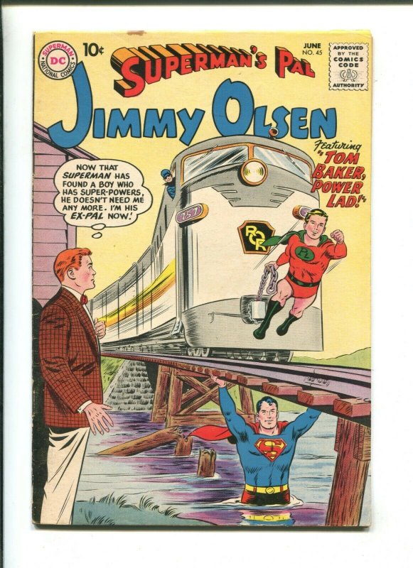 Supermans Pal Jimmy Olsen #45 (DC Comics, 1960), raw comic book in 4.0 condition — front cover