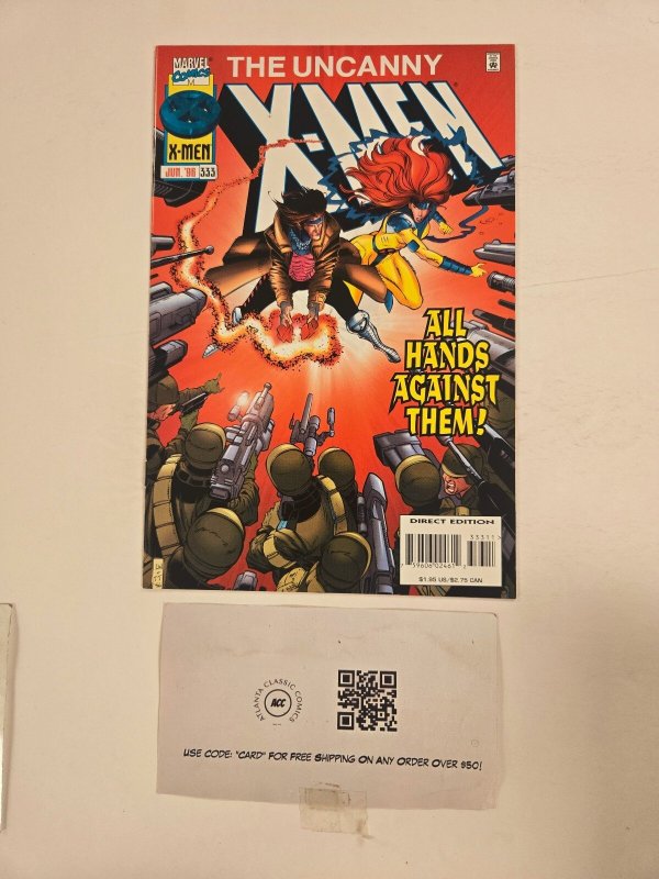 Uncanny X-Men #333 (Marvel Comics), raw comic book in NM condition — front cover