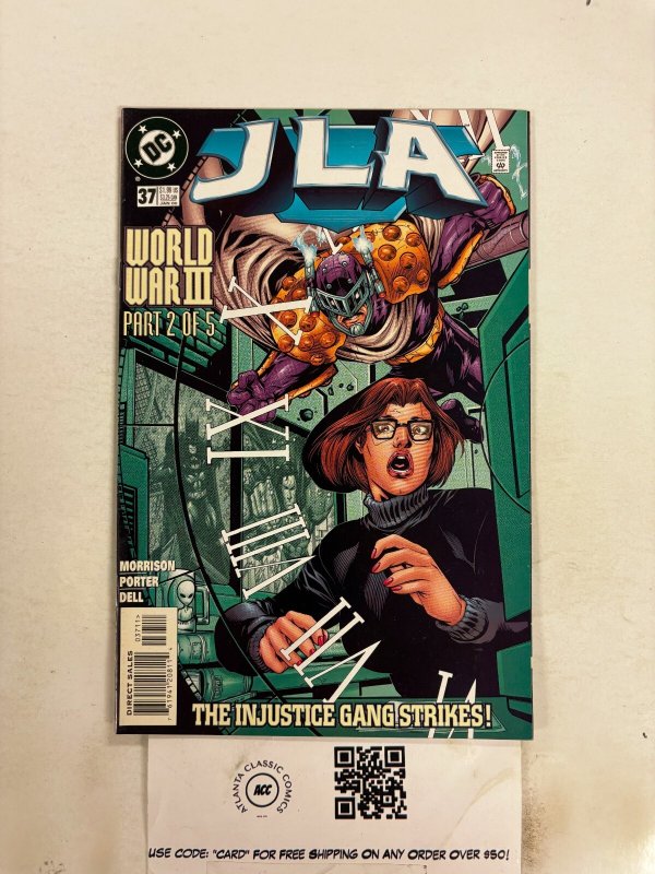 JLA #37 (DC Comics, 2000), raw comic book in NM condition — front cover