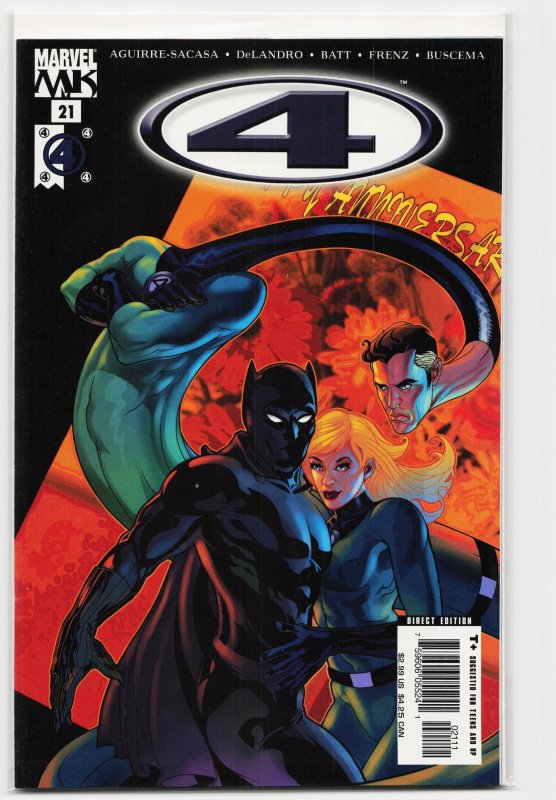 Marvel Knights: 4 #21 (Marvel Comics, 2005), raw, ungraded comic book — front cover