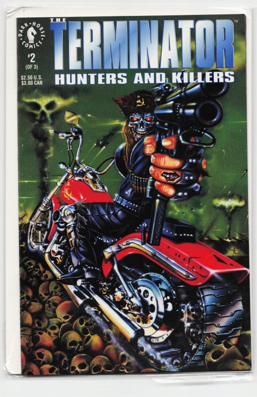 The Terminator: Hunters and Killers #2 (Malibu Comics, 1992), raw, ungraded comic book — front cover