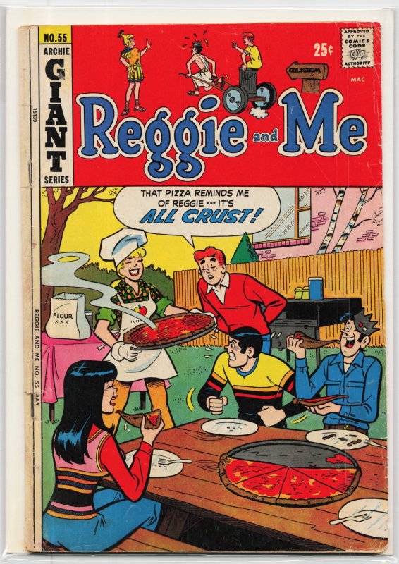 Reggie and Me #55 (Archie Comics, 1972), raw, ungraded comic book — front cover