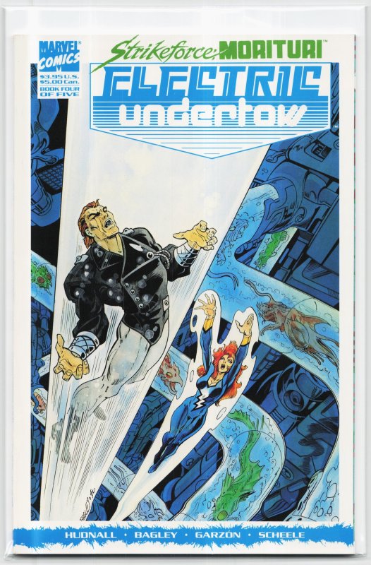 Strikeforce Morituri: Electric Undertow #4 (1990), raw, ungraded comic book — front cover
