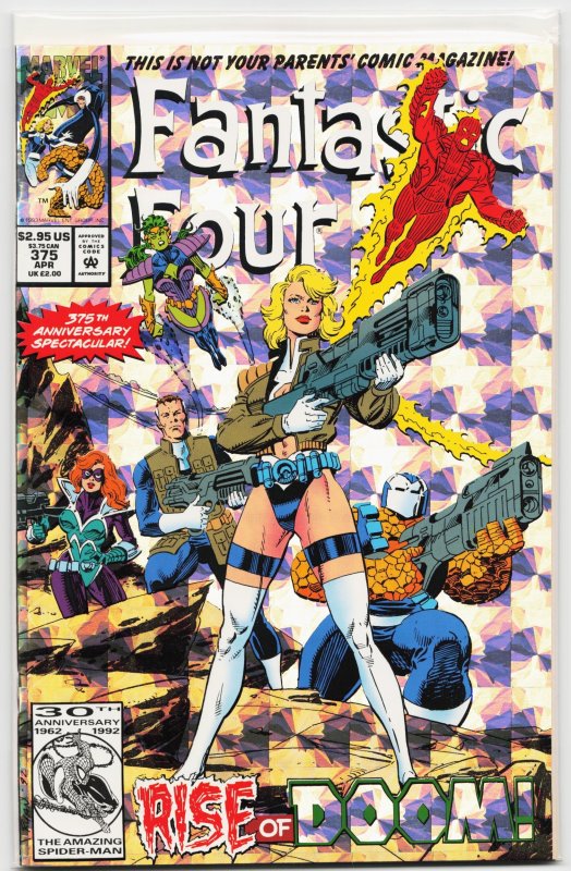 Fantastic Four #375 (Marvel Comics, 1993), raw, ungraded comic book — front cover
