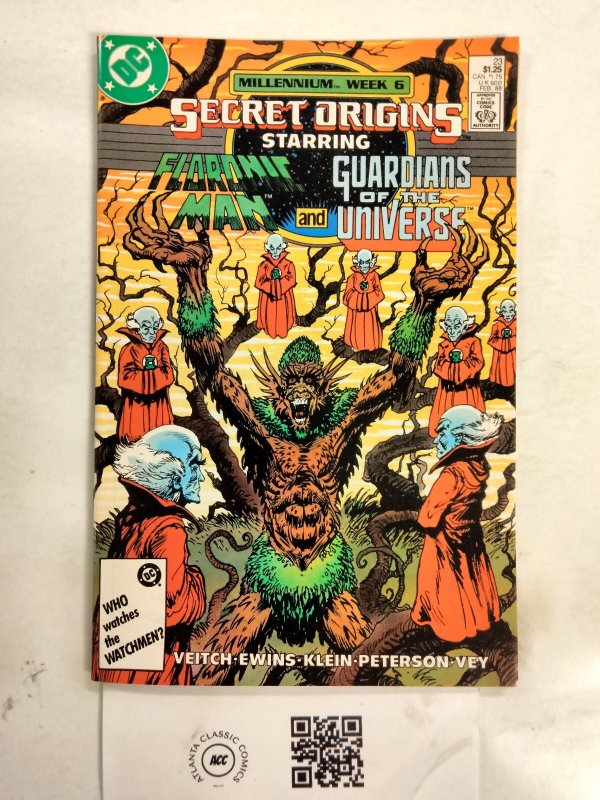 Secret Origins #23 (DC Comics), raw comic book in NM condition — front cover