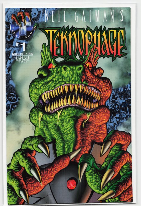 Teknophage #1 (1995), raw, ungraded comic book — front cover