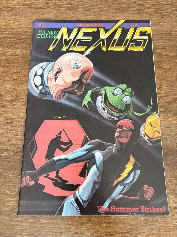 Nexus #1 (First Comics), raw comic book in VF/NM condition — front cover