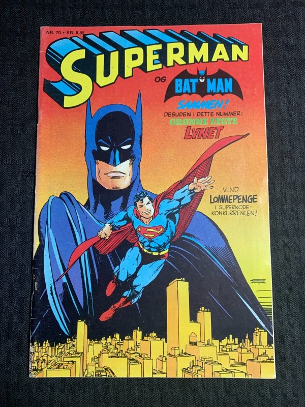 1984 Superman & Batman Finland Comic #70 (1984), raw comic book in VG+ 4.5 condition — front cover