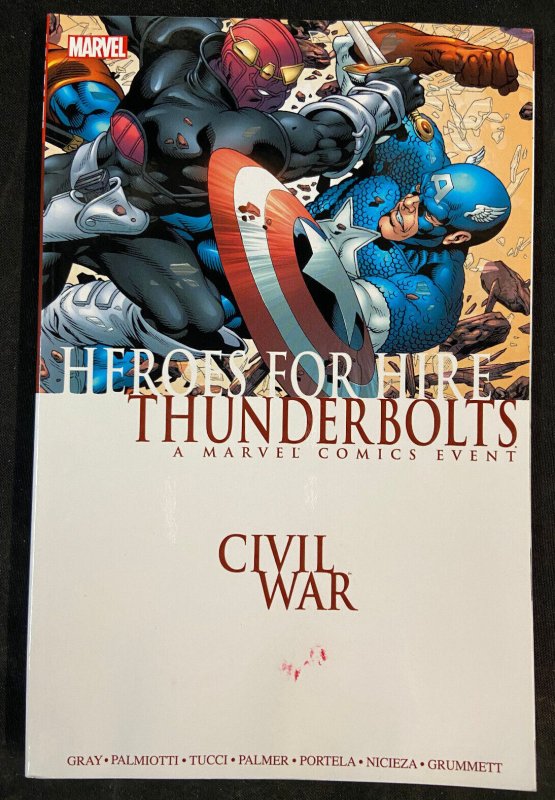 Heroes for Hire / Thunderbolts Civil War Marvel Comics Tpb Fn/vf (Marvel Comics), raw comic book in FN/VF condition — front cover