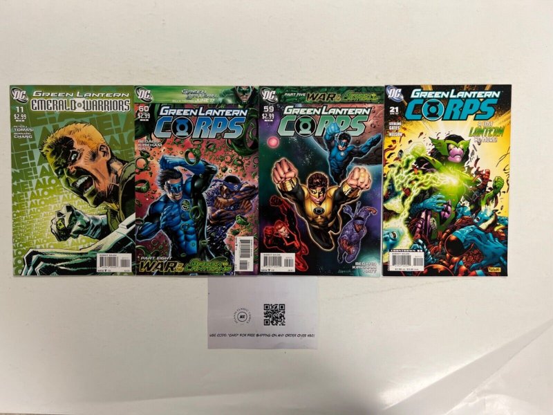4 Green Lantern DC Comic Books # 11 21 59 60 Superman Wonder Woman 82 JS44, raw, ungraded comic book — front cover