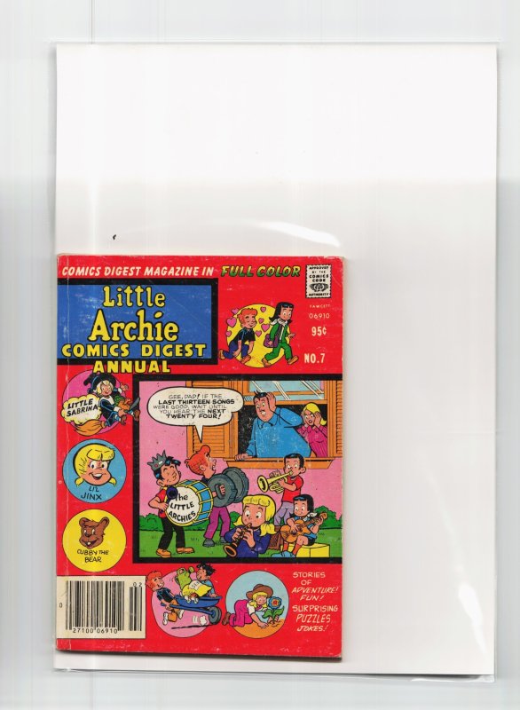 Little Archie Comics Digest Magazine #7 (Archie Comics, 1980), raw, ungraded comic book — front cover