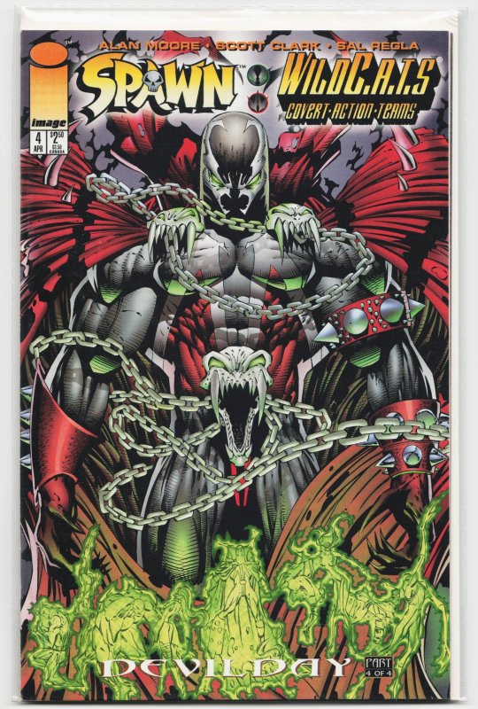Spawn/WildC.A.T.S #4 (Image Comics, 1996), raw, ungraded comic book — front cover