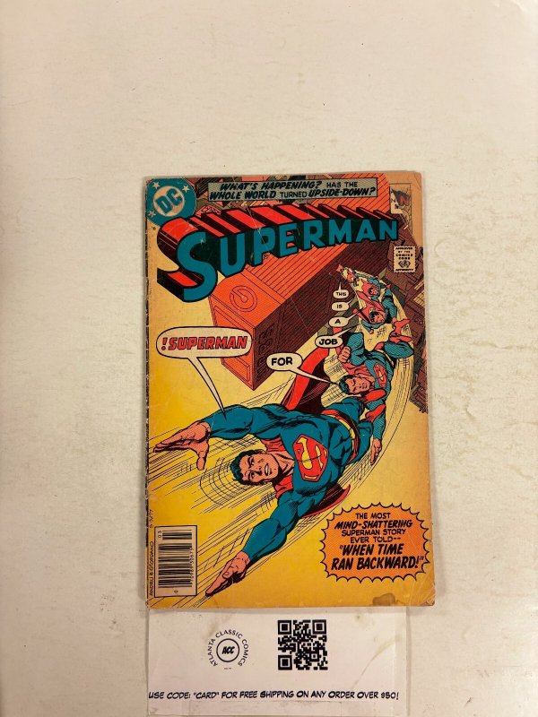 Superman #345 (DC Comics), raw comic book in GD condition — front cover