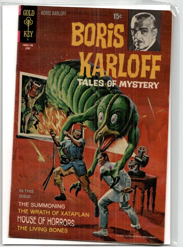 Boris Karloff Tales of Mystery #35 (1971), raw, ungraded comic book — front cover
