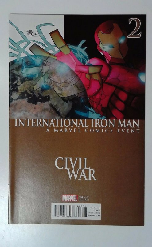 2016 International Iron Man #2 (Marvel Comics, 2016), raw comic book in NM- condition — front cover