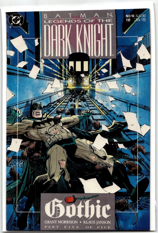 Legends of the Dark Knight #10 (1990), raw, ungraded comic book — front cover