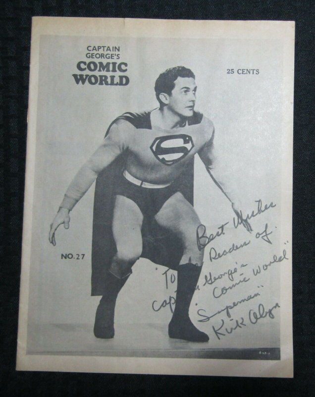 1969 Captain George's Comic World Fanzine #27 (1969), raw comic book in FN- 5.5 condition — front cover