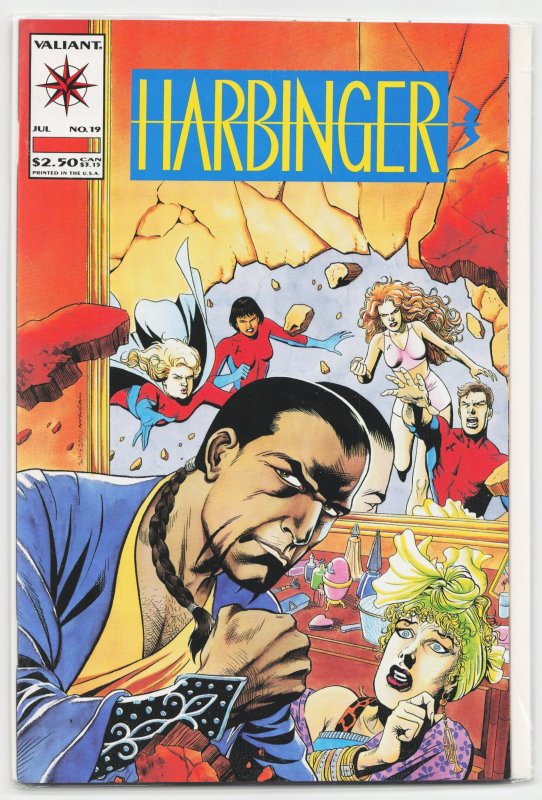 Harbinger #19 (Valiant Comics, 1993), raw, ungraded comic book — front cover