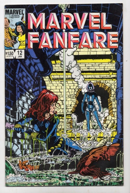 Marvel Fanfare #12 (Marvel Comics, 1984), raw comic book in NM- 9.2 condition — front cover