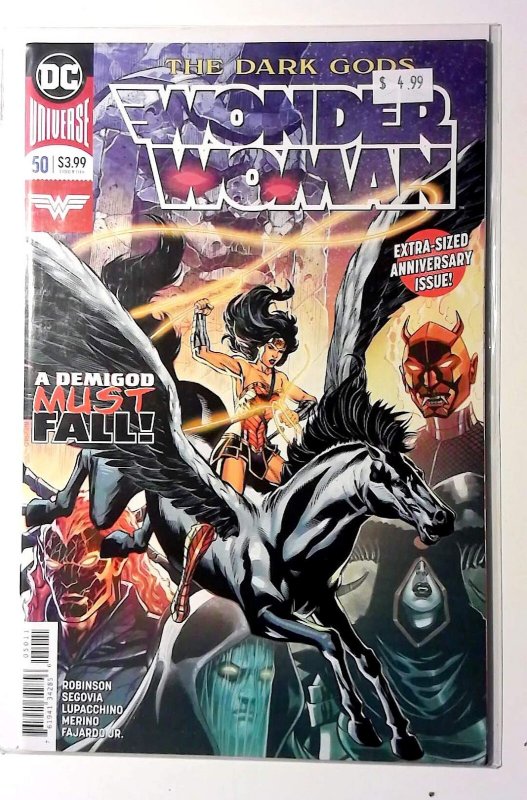 Wonder Woman #50 (DC Comics, 2018), raw, ungraded comic book — front cover
