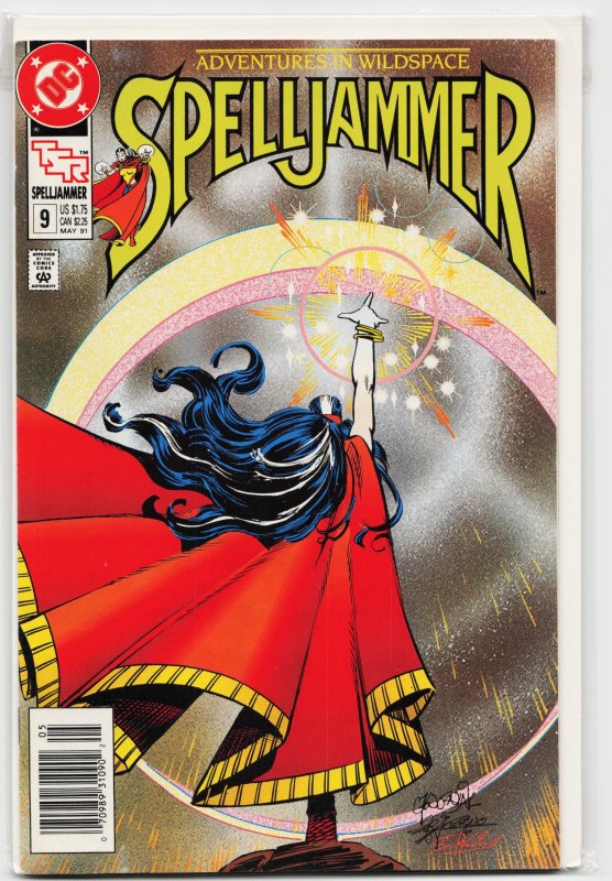 Spelljammer #9 (TSR, 1991), raw, ungraded comic book — front cover