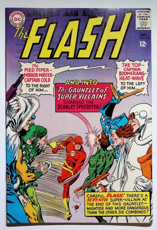 The Flash #155 (DC Comics, 1965), raw, ungraded comic book — front cover