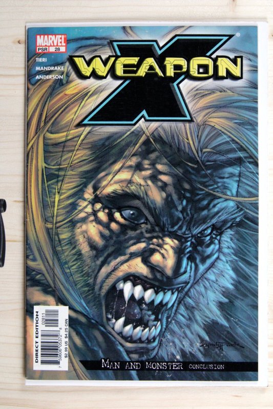 Weapon X #28 (Marvel Comics, 2004), raw comic book in NM- 9.2 condition — front cover