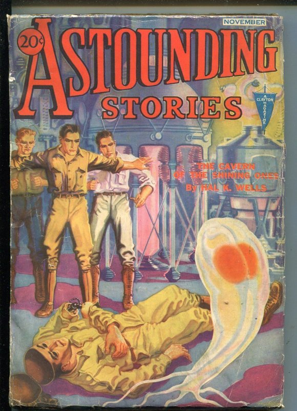 Astounding Stories 11/1932-Clayton-Weird Menace-Alien-H W WESSO-vg, raw, ungraded comic book — front cover