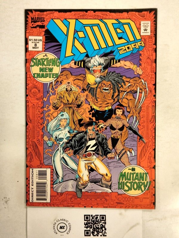 X-Men 2099 #8 (Marvel Comics), raw comic book in NM condition — front cover