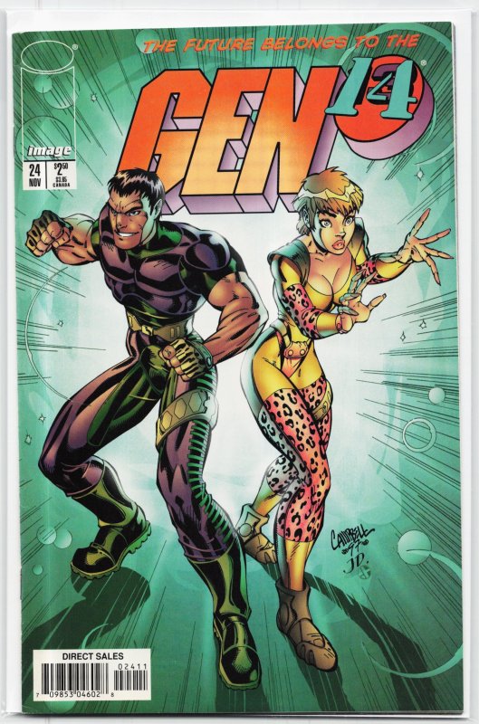 Gen 13 #24 (Image Comics, 1997), raw, ungraded comic book — front cover