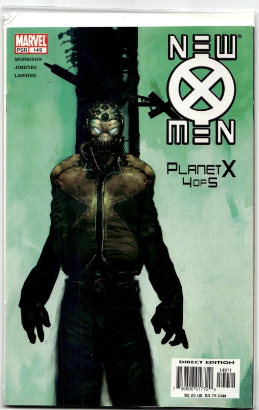 New X-Men #149 (Marvel Comics, 2004), raw, ungraded comic book — front cover