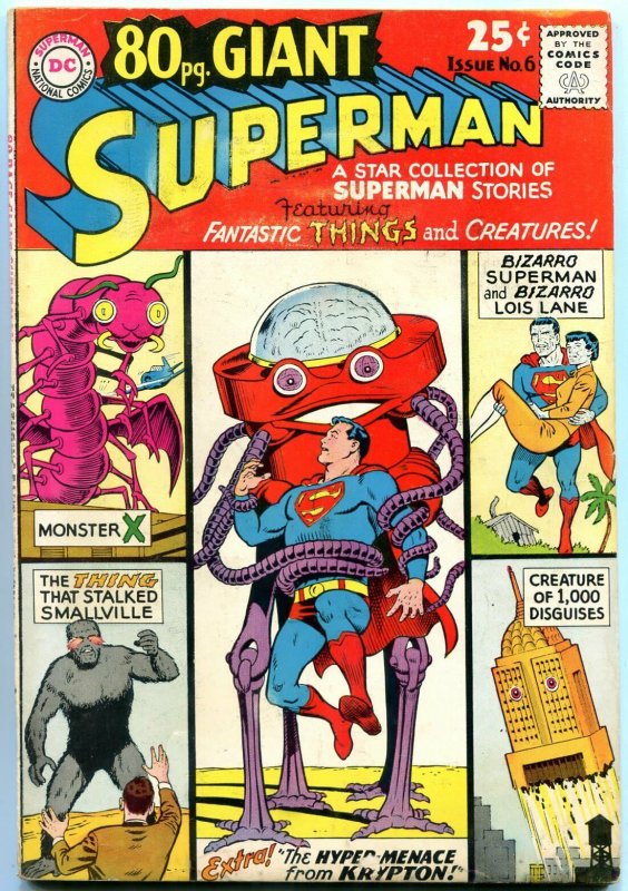 80 Page Giant #6 (DC Comics, 1965), raw comic book in VG condition — front cover
