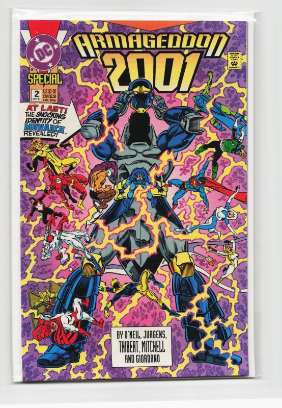 Armageddon #2 (DC Comics, 1991), raw, ungraded comic book — front cover