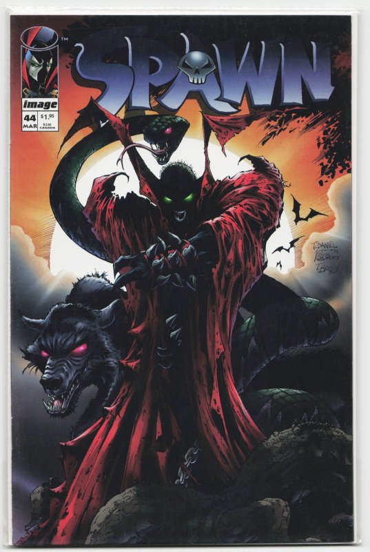 Spawn #44 (Image Comics, 1996), raw, ungraded comic book — front cover