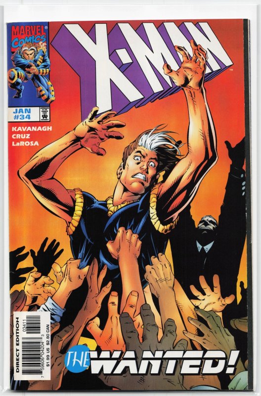 X-Man #34 (1998), raw, ungraded comic book — front cover