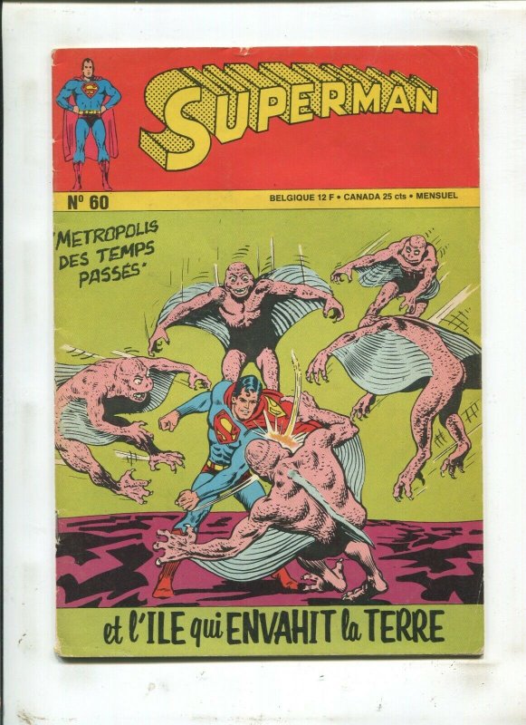Superman #60 (DC Comics, 1972), raw comic book in 5.0 condition — front cover