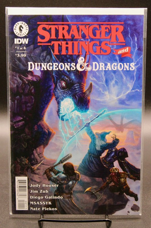 Stranger Things and Dungeons & Dragons #1 (Dark Horse Comics, 2021), raw comic book in NM condition — front cover