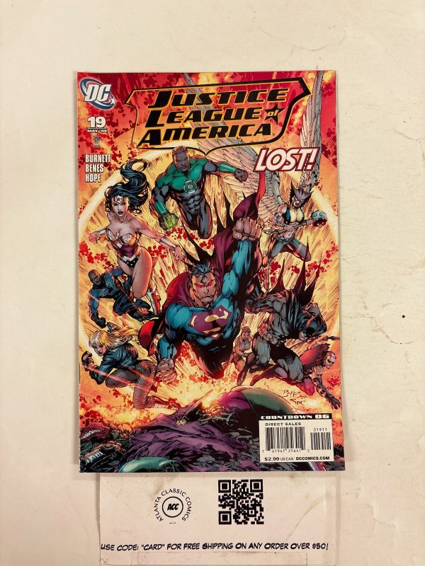 Justice League of America #19 (DC Comics), raw comic book in NM condition — front cover
