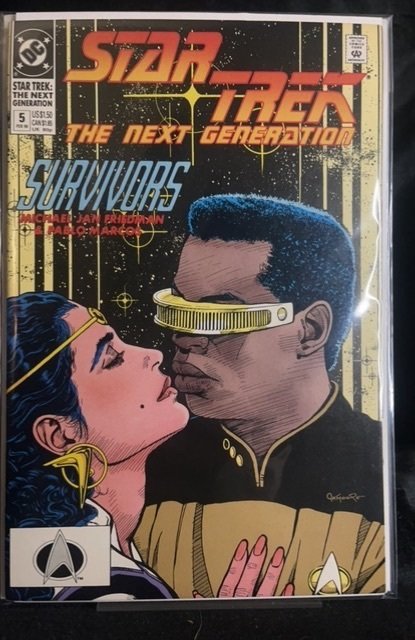 Star Trek: The Next Generation #5 (DC Comics, 1990), raw, ungraded comic book — front cover