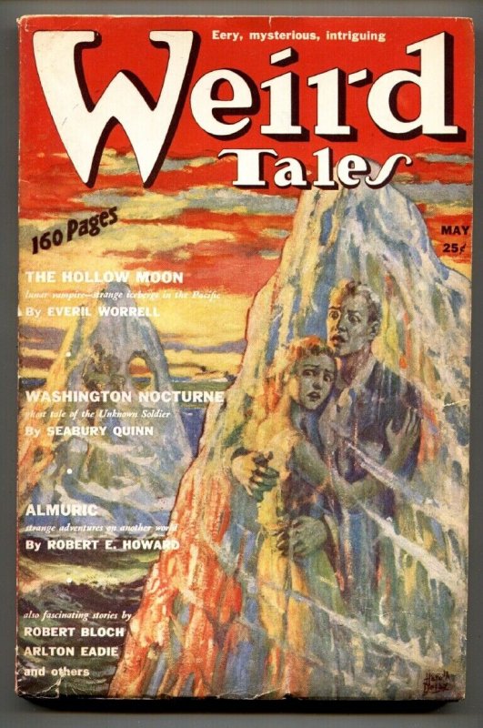 Weird Tales May 1939-Pulp-Horror-Virgil Finaly-Robert E Howard-Fn (1939), raw comic book in FN condition — front cover