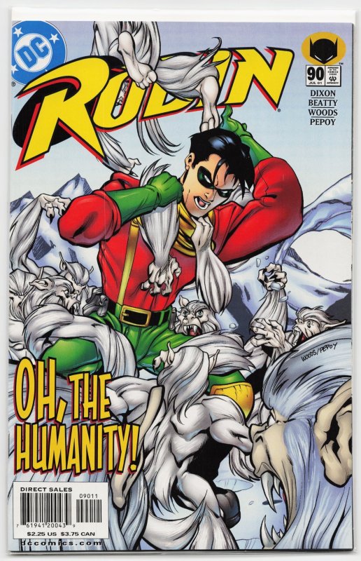 Robin #90 (DC Comics, 2001), raw, ungraded comic book — front cover