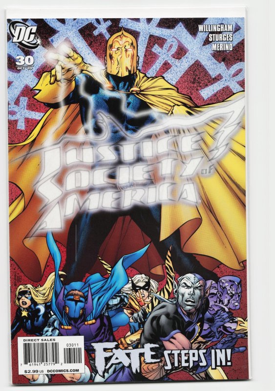 Justice Society of America #30 (DC Comics, 2009), raw, ungraded comic book — front cover